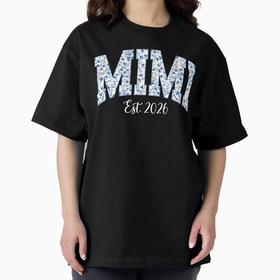 Mimi Est. 2026 Floral Nana Gigi Baby Announcement Pregnancy Reveal Mimi to Be New Grandma by LessIsLoud