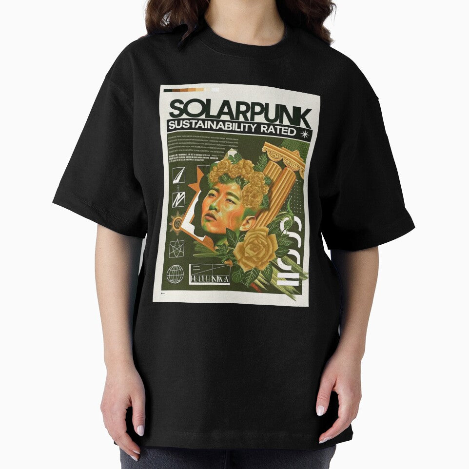 Solarpunk Poster Sustainability by Raw-Ink