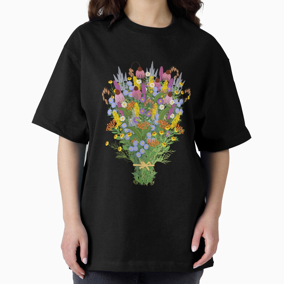 Bouquet of Native Flowers with Tan Ribbon by Bittersweet Gardener