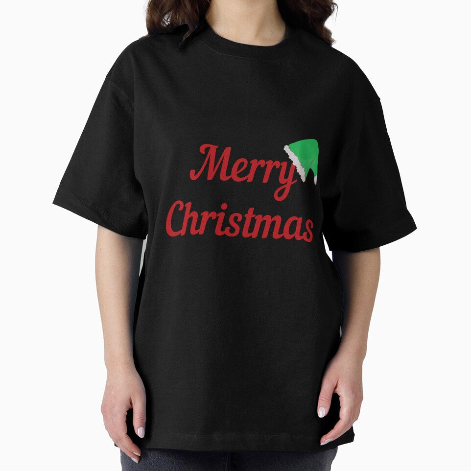 Merry Christmas with a Christmas cap Classic T-Shirt design by hetvick