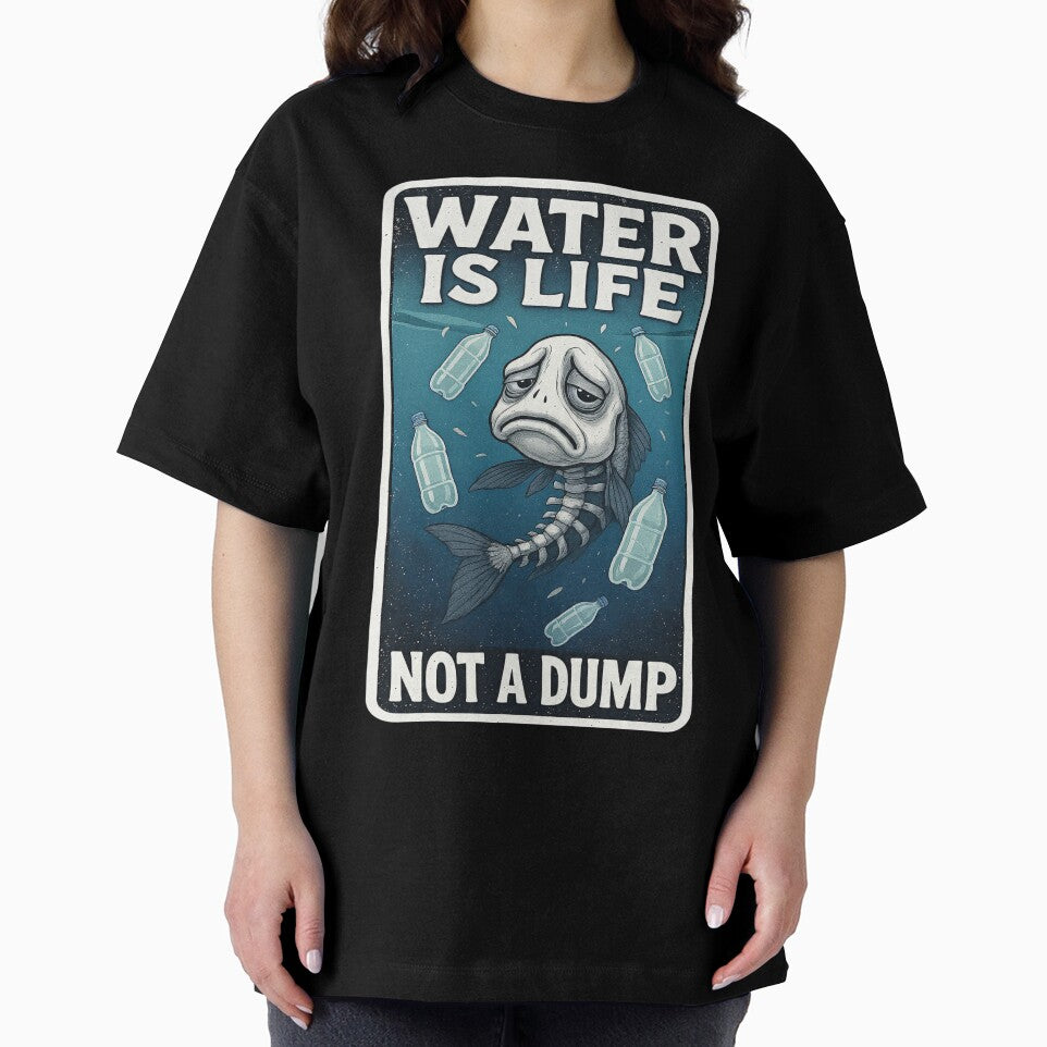 Water Pollution Awareness Fish Skeleton Sticke by Gscode