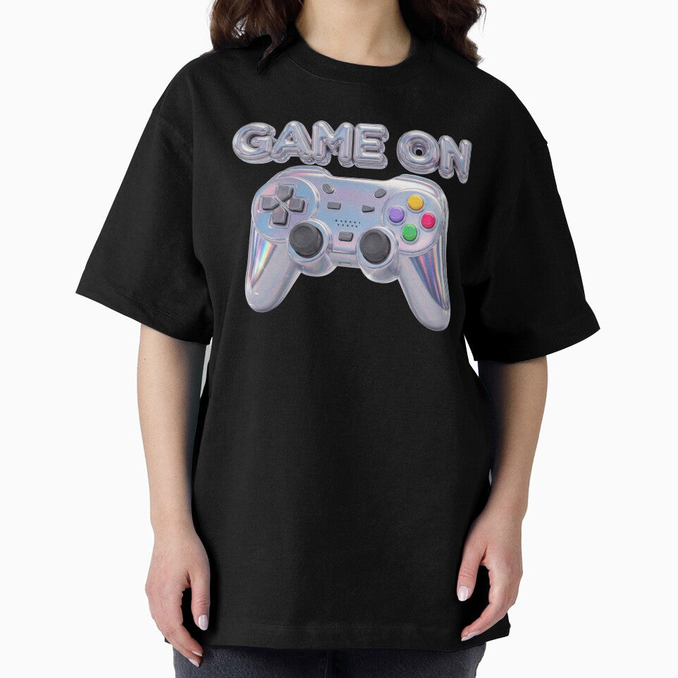 Game On Holographic Chrome Controller Aesthetic by Dzblack