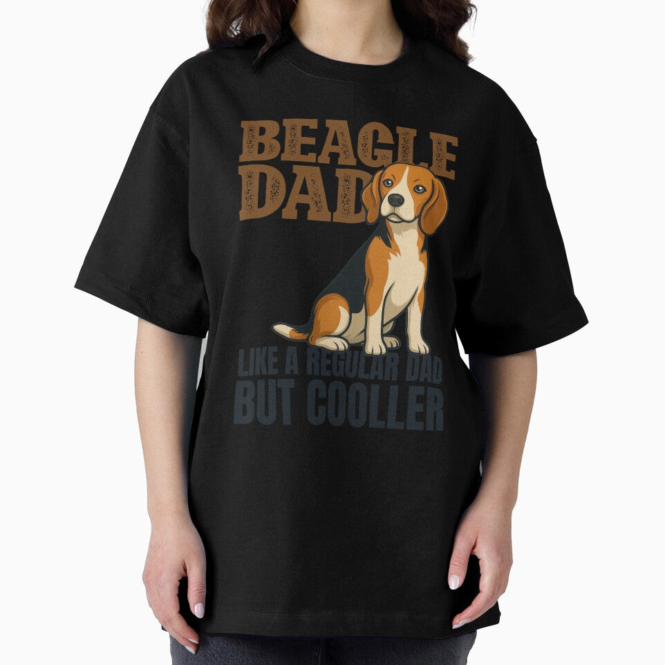 Beagle Dad Like A Regular Dad But Cooler Funny Dog Owner Quote Graphic Art by SvgmagicArt