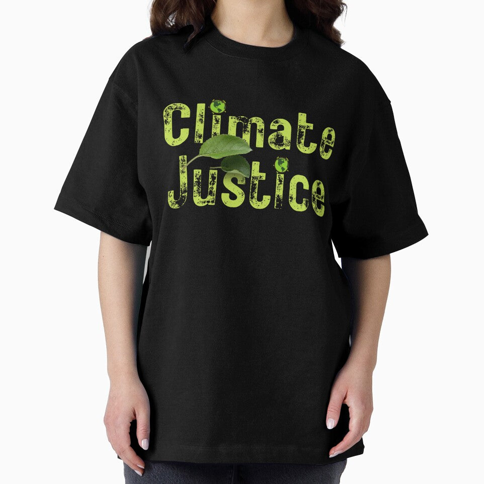 Climate Justice Grunge Text Design by EarthArtDesigns