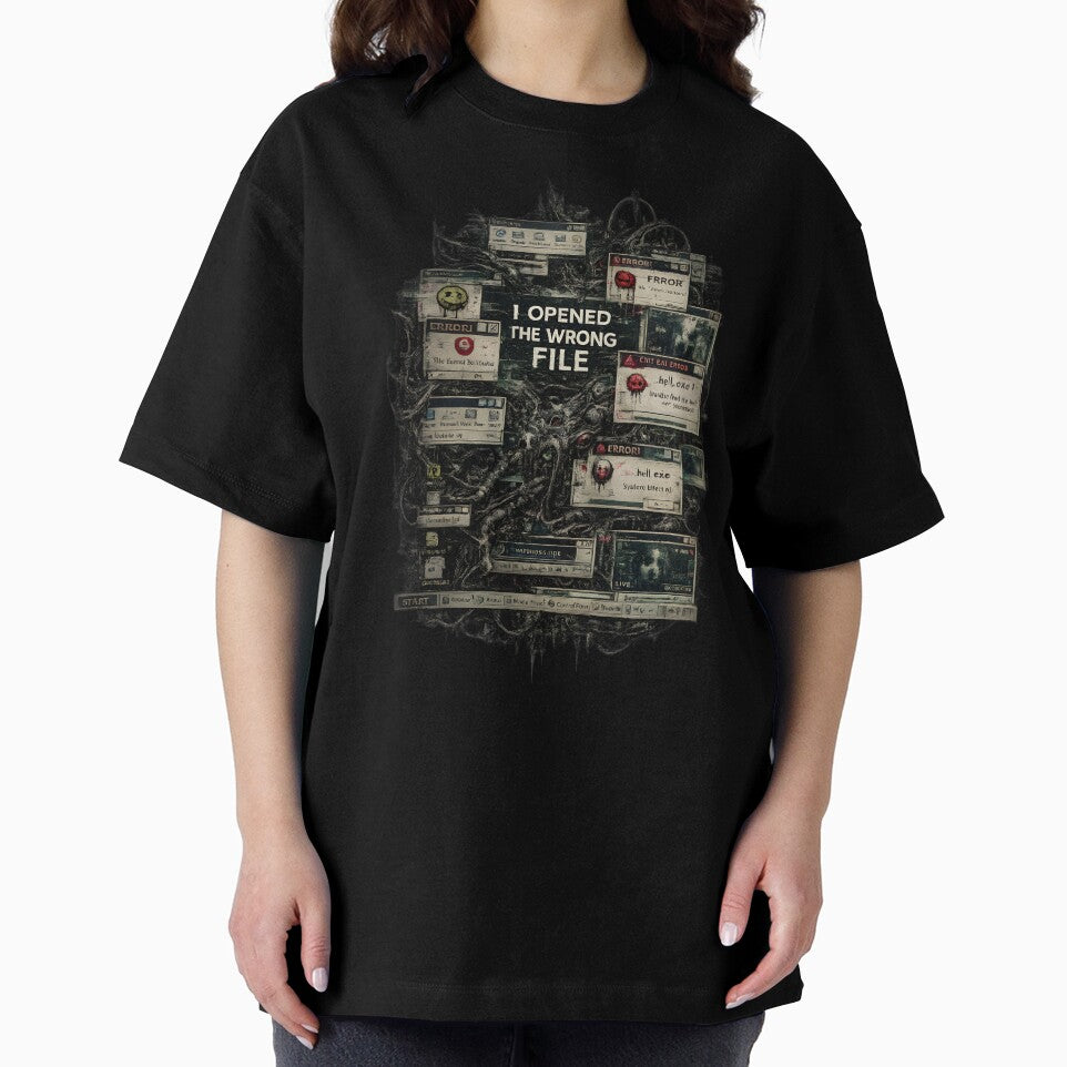 Corrupted Desktop Internet Horror Design - I OPENED THE WRONG FILE by Heretical-Crow