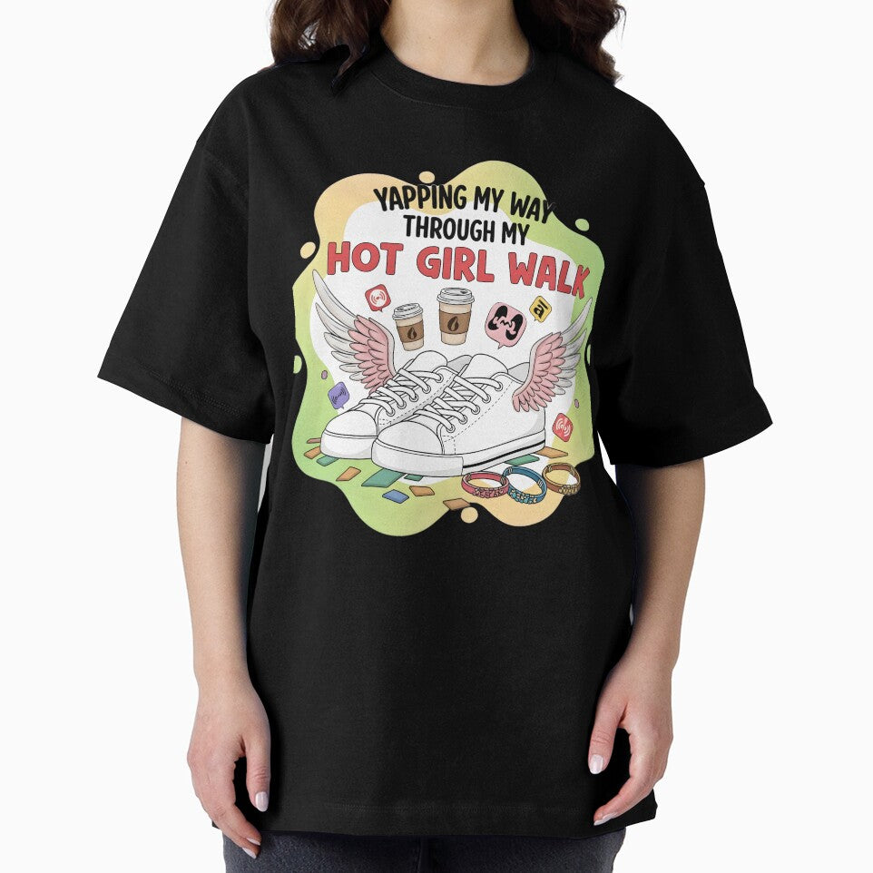 Yapping My Way Through My Hot Girl Walk Trendy Aesthetic Digital Art Print by AnnDesignStudio