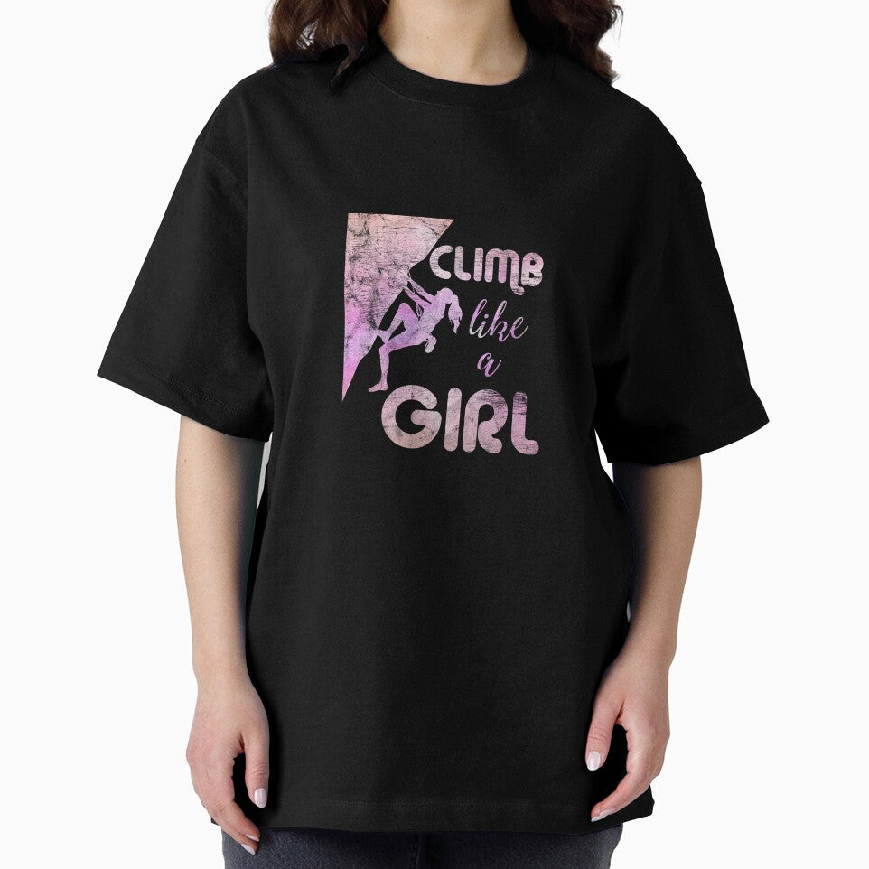 Climb Like A Girl Retro Stylized Rock Climbing by spellmadebylee
