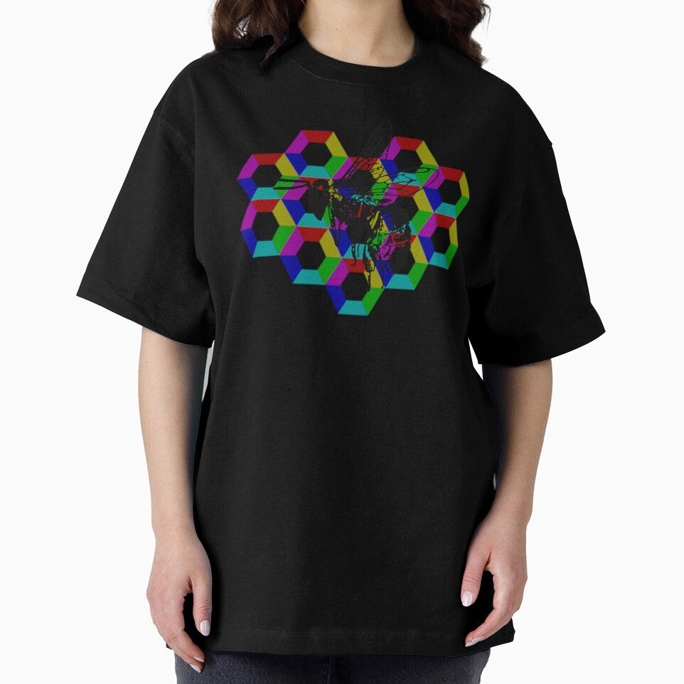 Save the Bees rainbow honeycomb by maiNuoire