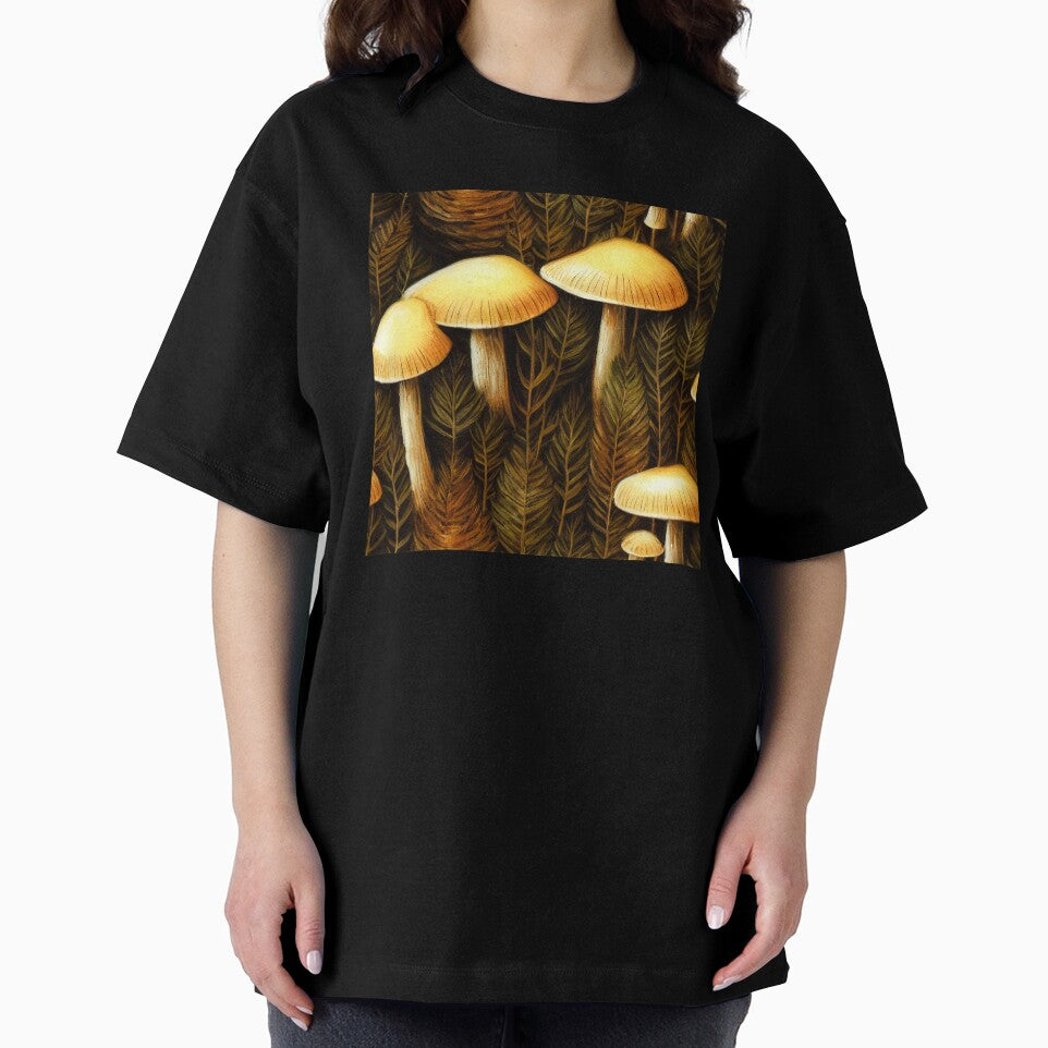 Cottagecore mushrooms background by JinxedMonster