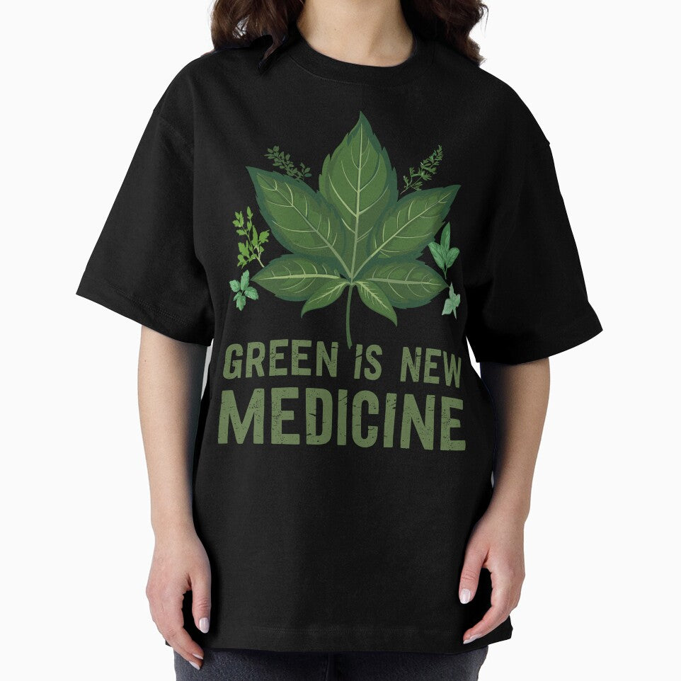 Green Is New Medicine Herbal Healing Plants Eco Design by ThreadQuirk