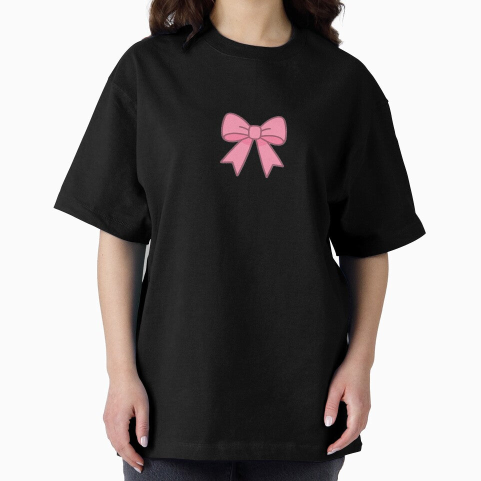 Coquette Pink Bow – Minimalist Girly Vector Design by jugglingelephant