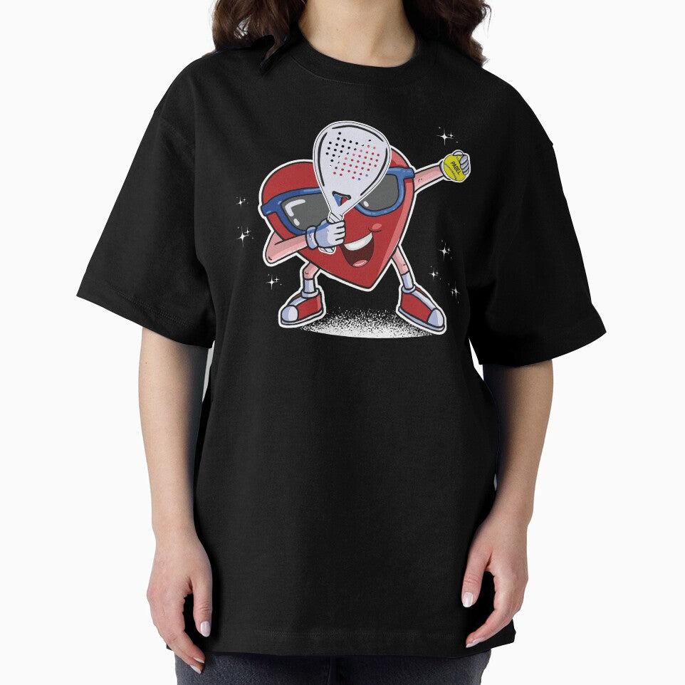 Padel Dabbing Heart Valentine’s Day gift for padel tennis player by grinta2021