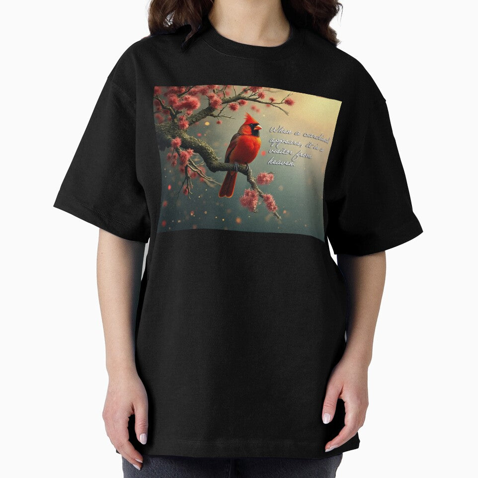 When a cardinal appears, it is a visitor from heaven by PopCultureArtShop