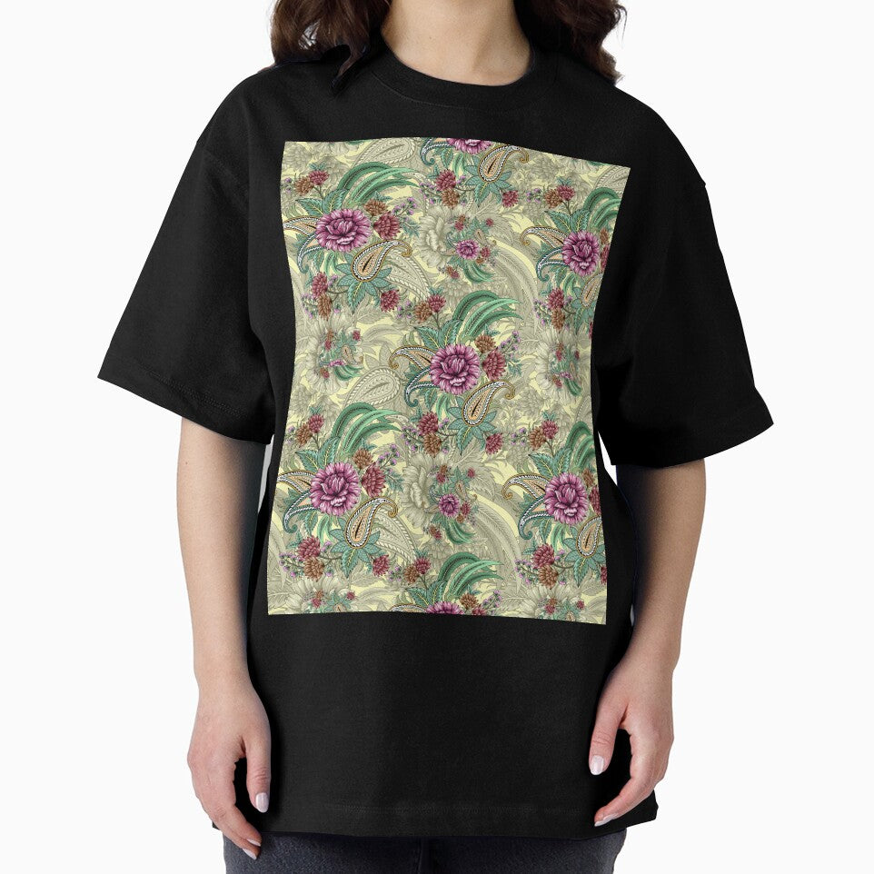 hand drawn floral paisley pattern by vidyaroul