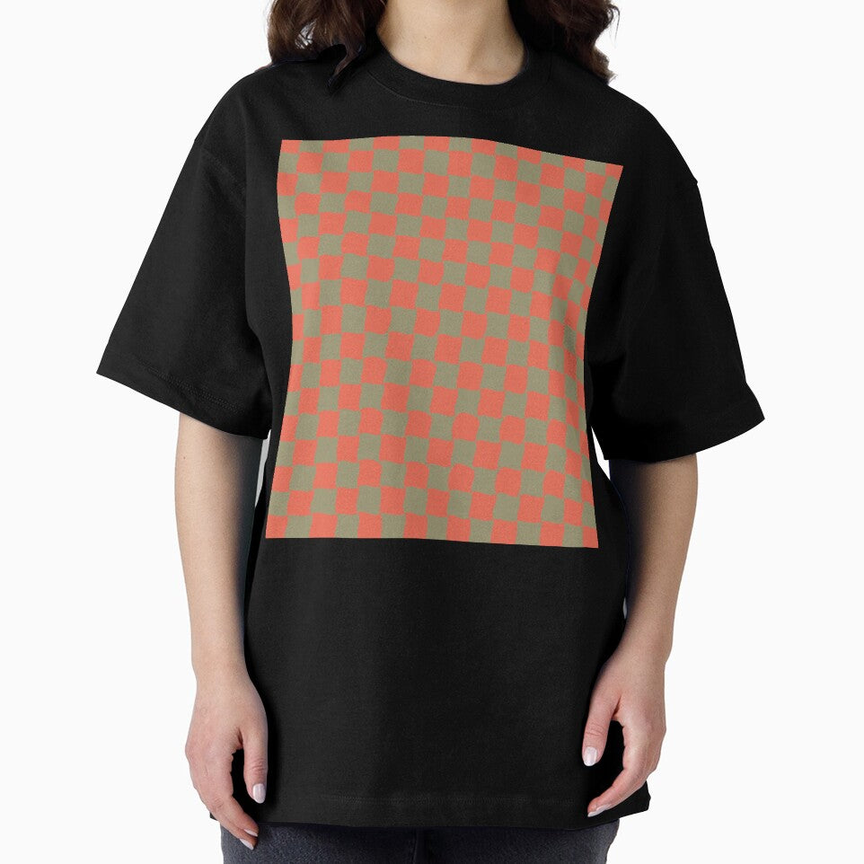 Green & orange checkered pattern by B-outfiters