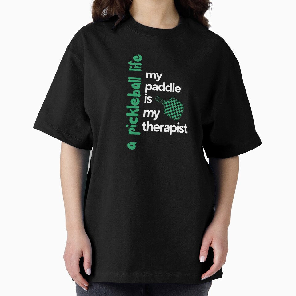 A Pickleball Life, my paddle is my therapist design by NextRallyCo
