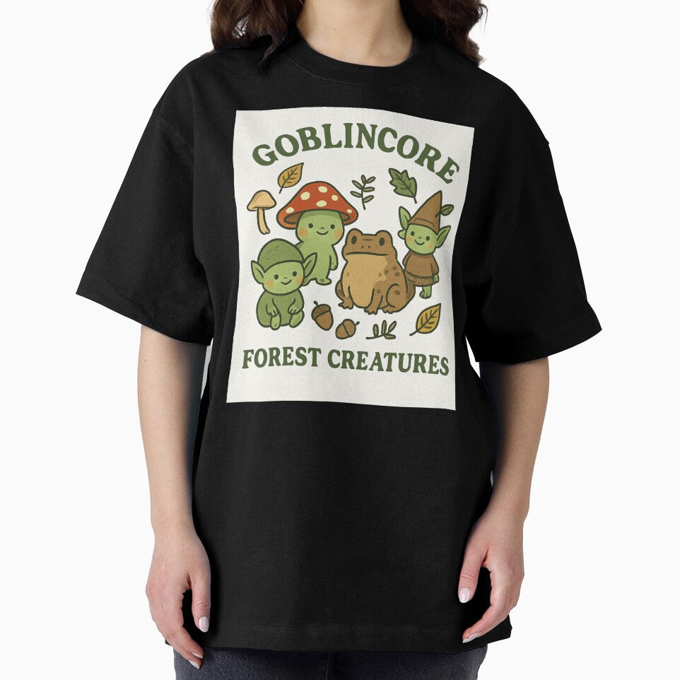 Enchanted Goblincore Friends – Whimsical Woodland Creatures Art by RouniBoutique