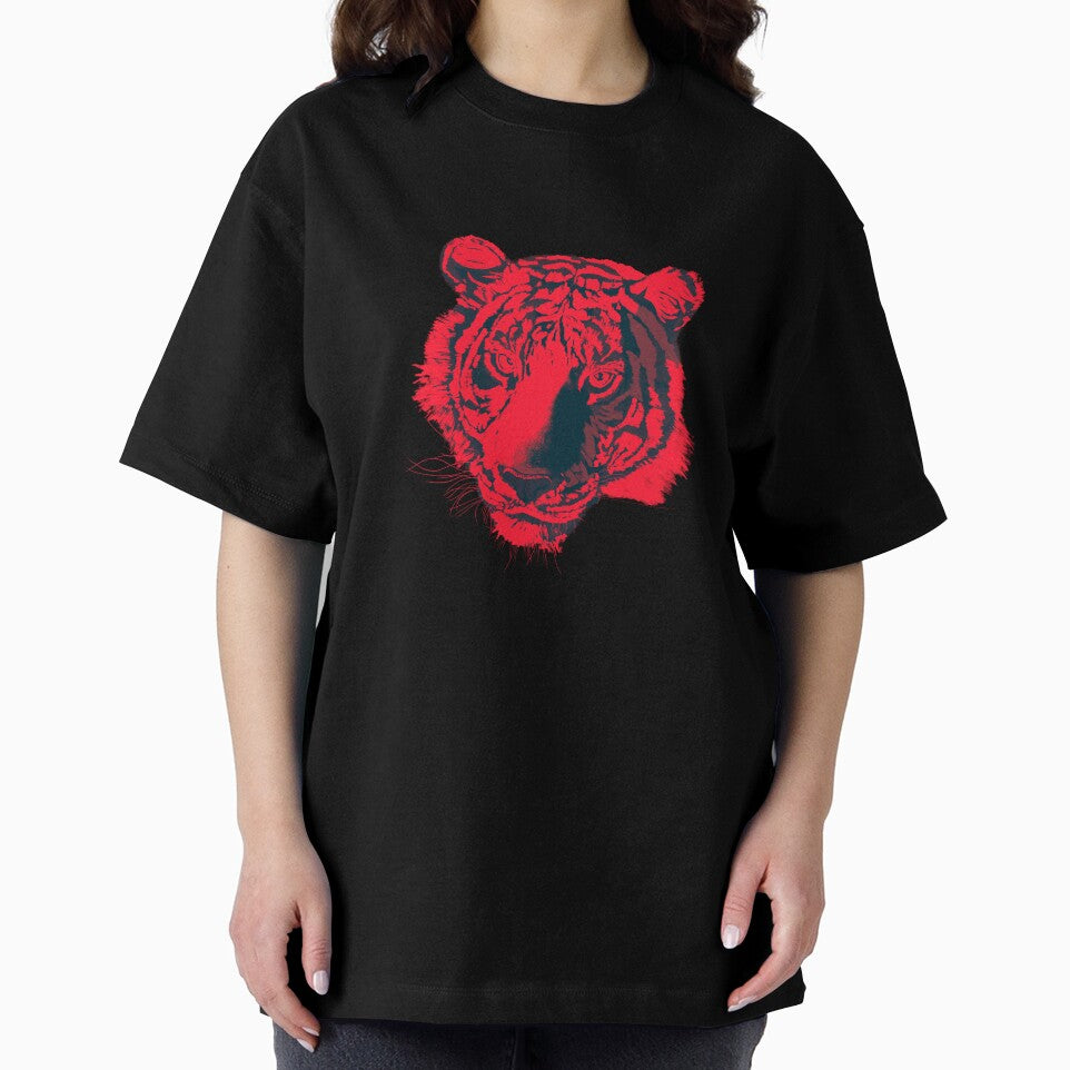 Tiger portrait (black red) by Isabelle-T