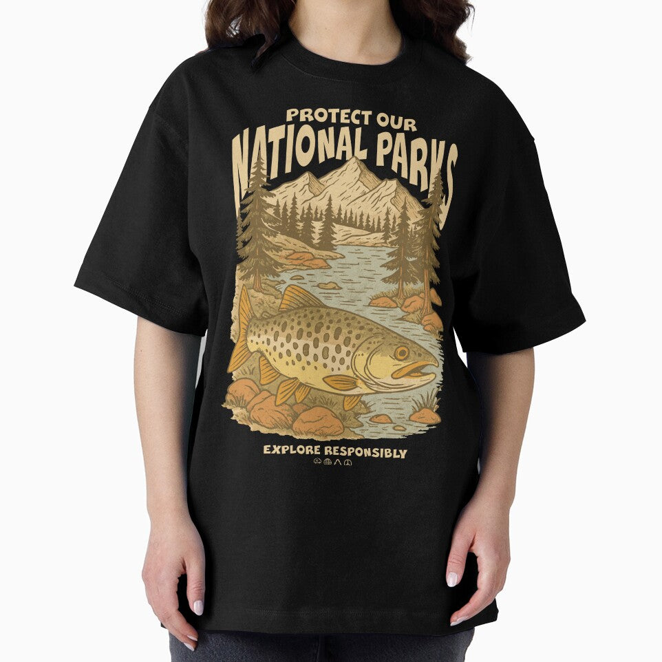 Respect the Local Wildlife Vintage National Parks Hiking Shirt by LessIsLoud