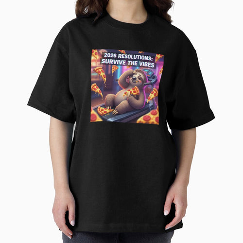 2026 Resolutions Funny Sloth Survive The Vibes by lowbatterydept