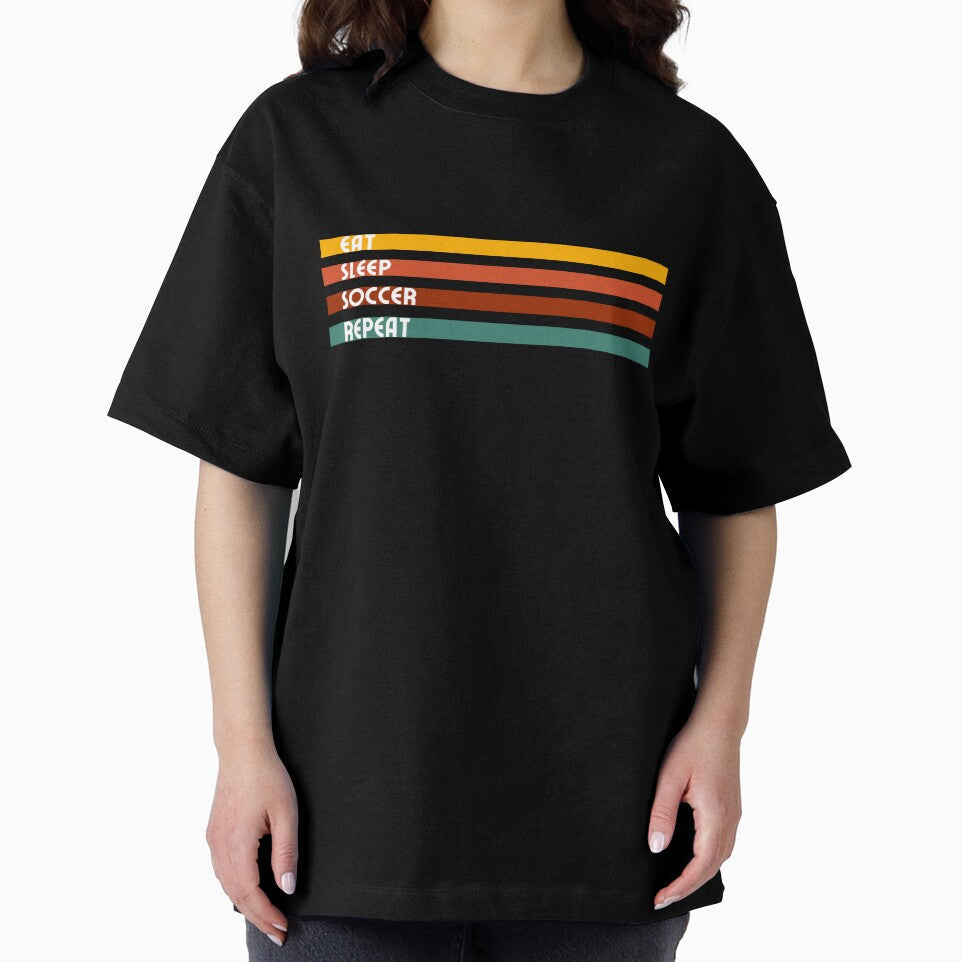 Eat Sleep Soccer Repeat Retro design by TreetopStudios