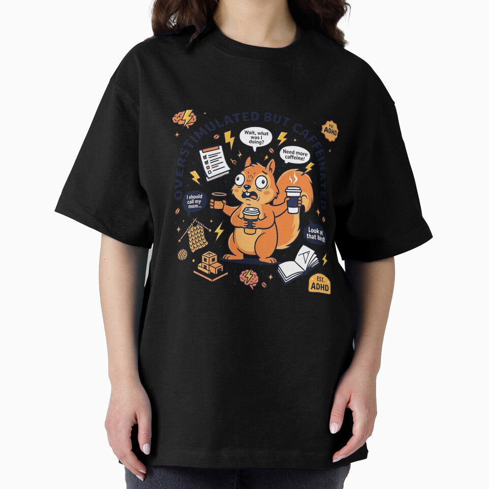 ADHD Gift | Neurodivergent Coffee Lover Tee | by CHAOS_CLUB