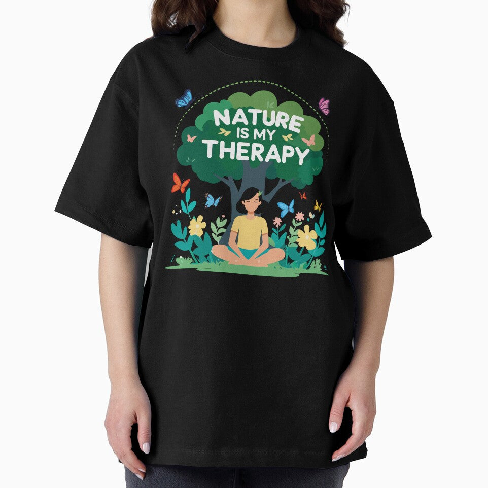 Nature is My Therapy – Mindfulness outdoor & Adventure Quote by Rebel-Z