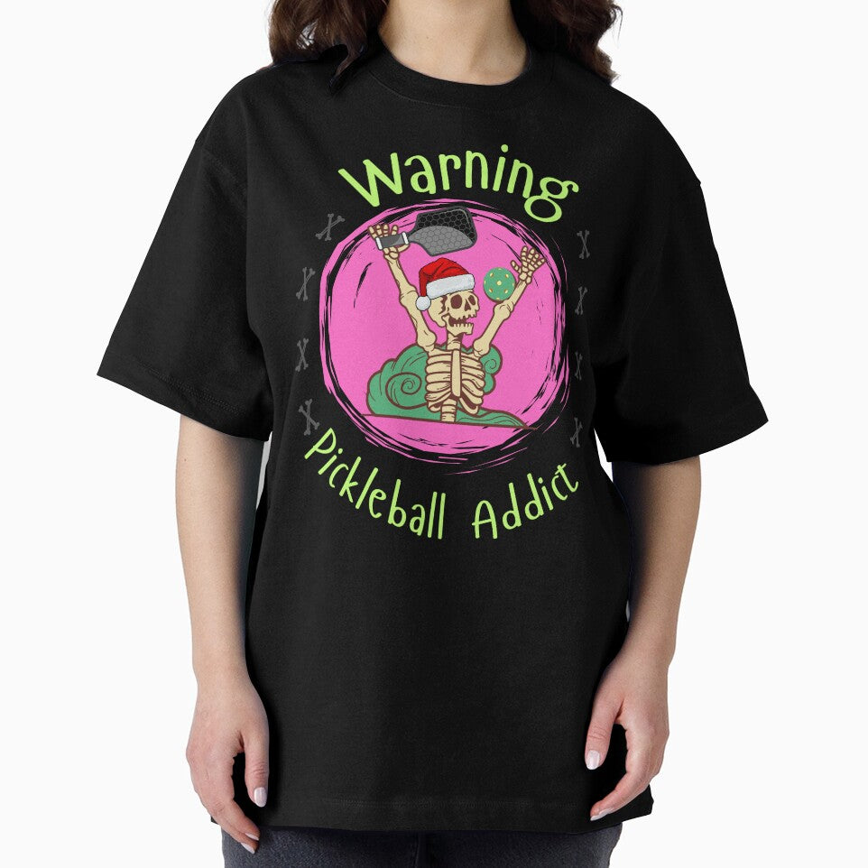 Funny Pickleball Addict Skeleton Christmas Design by Ninopic Creations