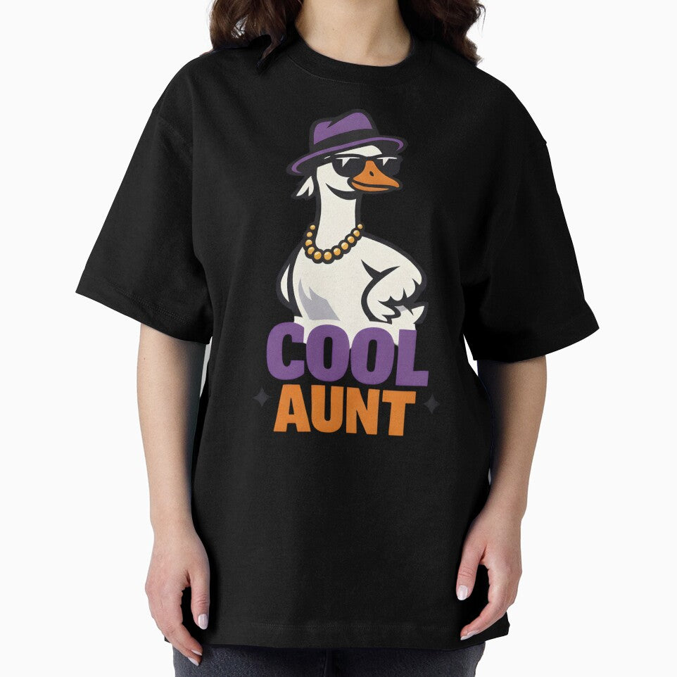 Auntie Goose Cool Energy – Trendy Funny Aunt Goose Art by KivaroArt