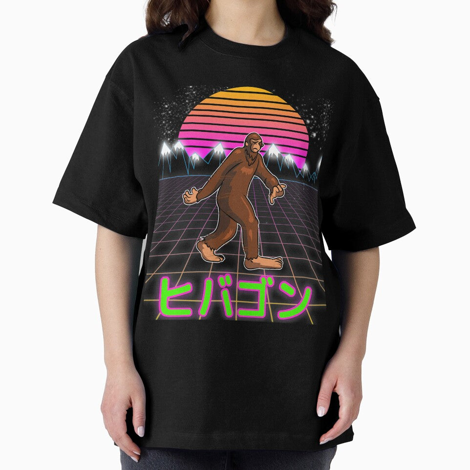 Japanese Big Foot Hibagon Synthwave Vaporwave by KareemoDee