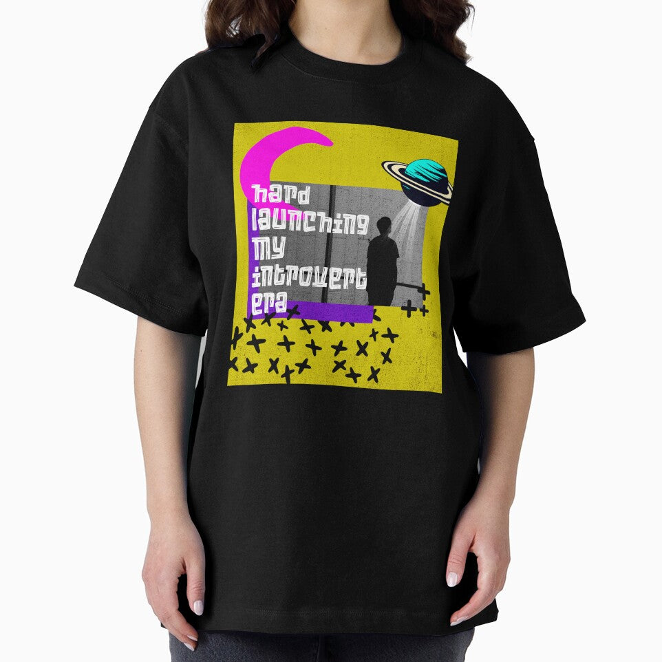 Hard Launching My Introvert Era – Bold Weirdcore Space Girl Design by RealLifeMerchies