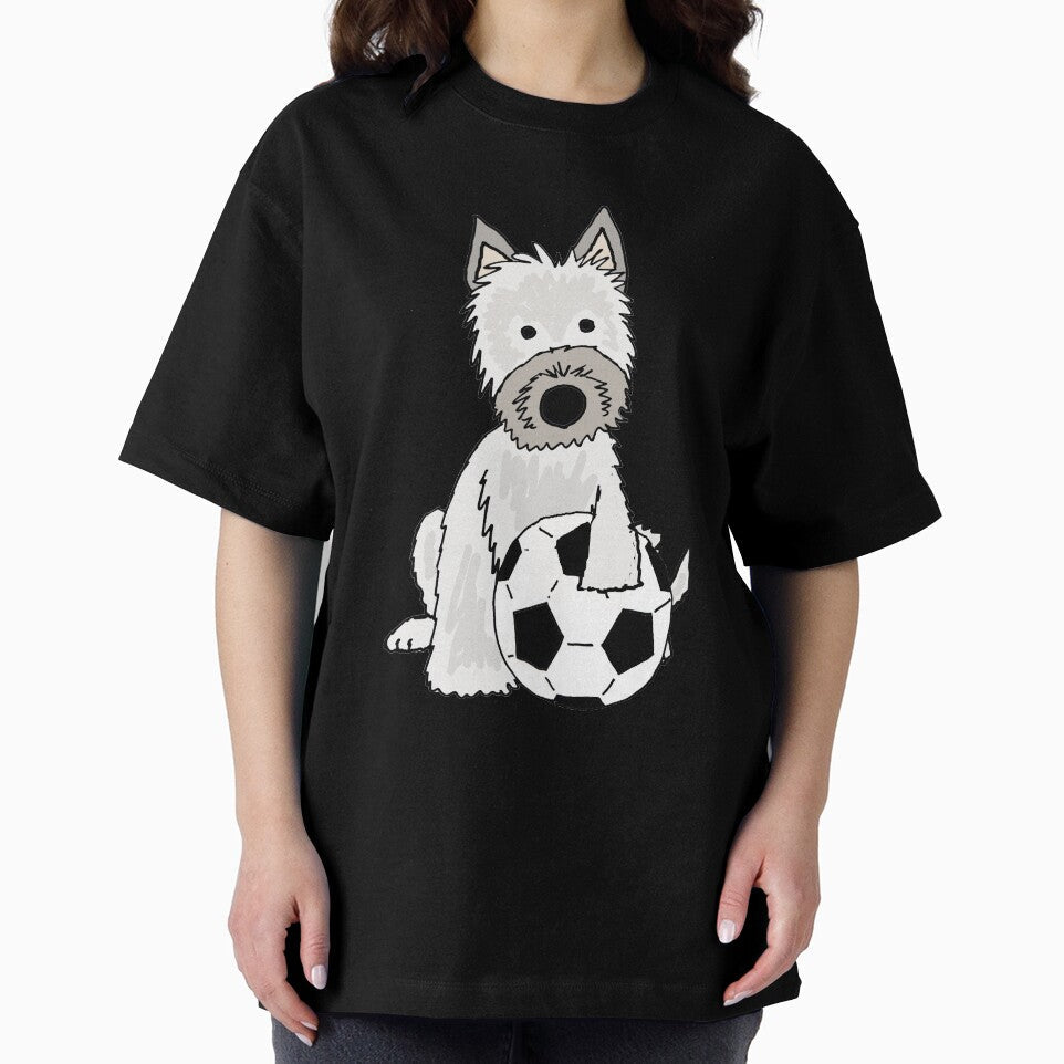 Cool Funky Cairn Terrier Dog Playing Football by Nature's Fancy