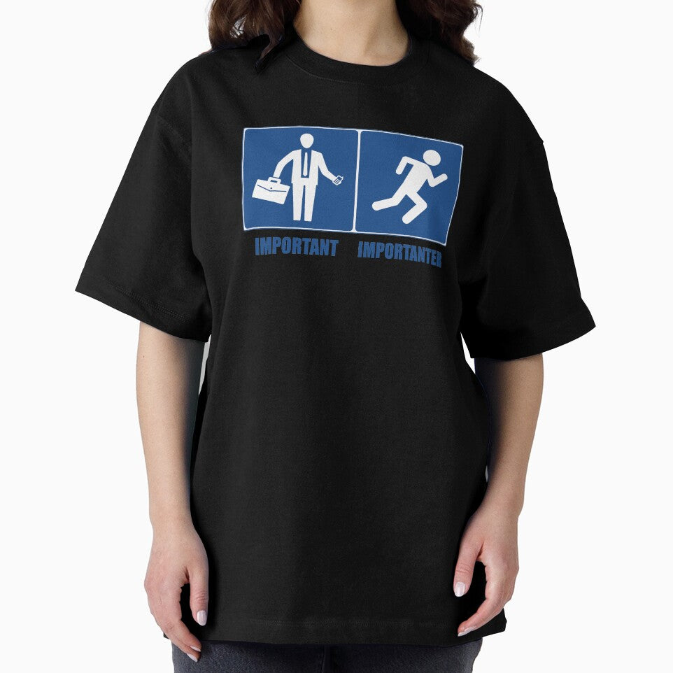 Work Is Important, Running Is Importanter by Esskay Designs
