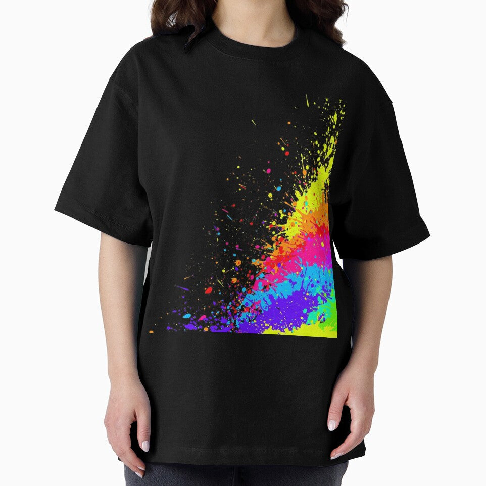 Grunge Paint Splat Rainbow by leen12 Art Designs Prints
