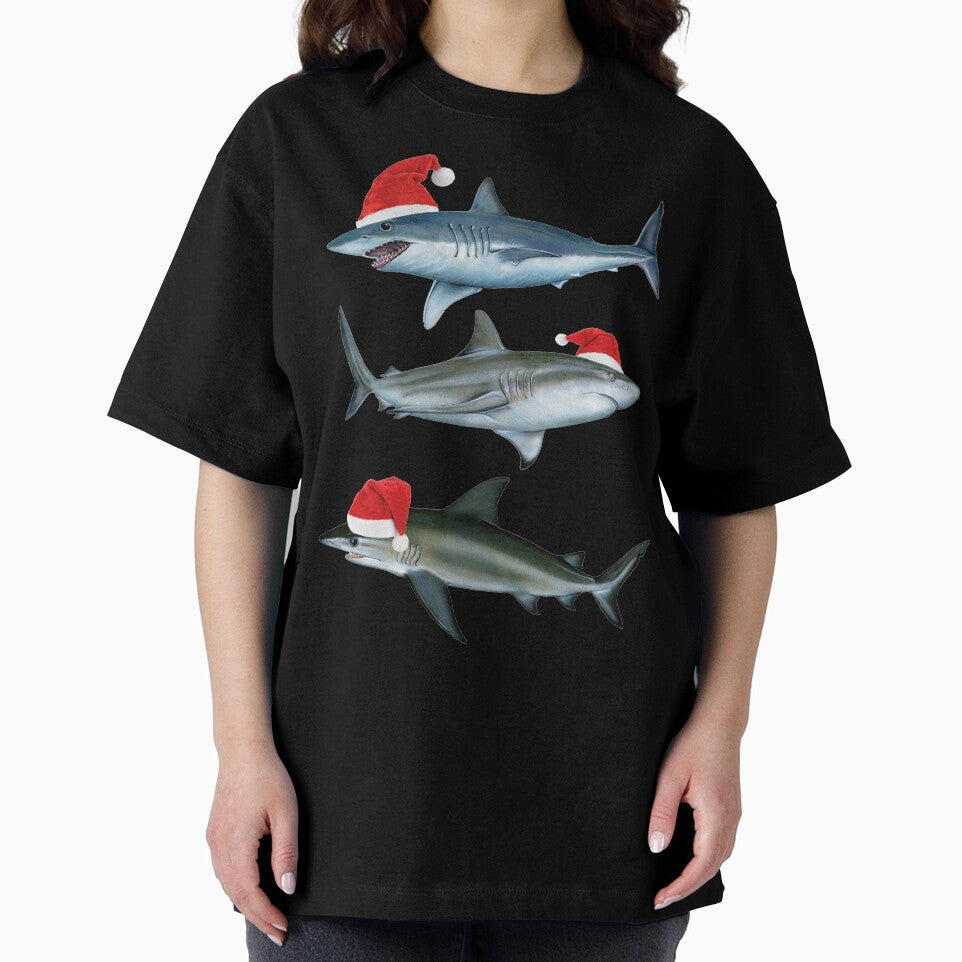 Santa Sharks Sharkmas Christmas Shark by banwa