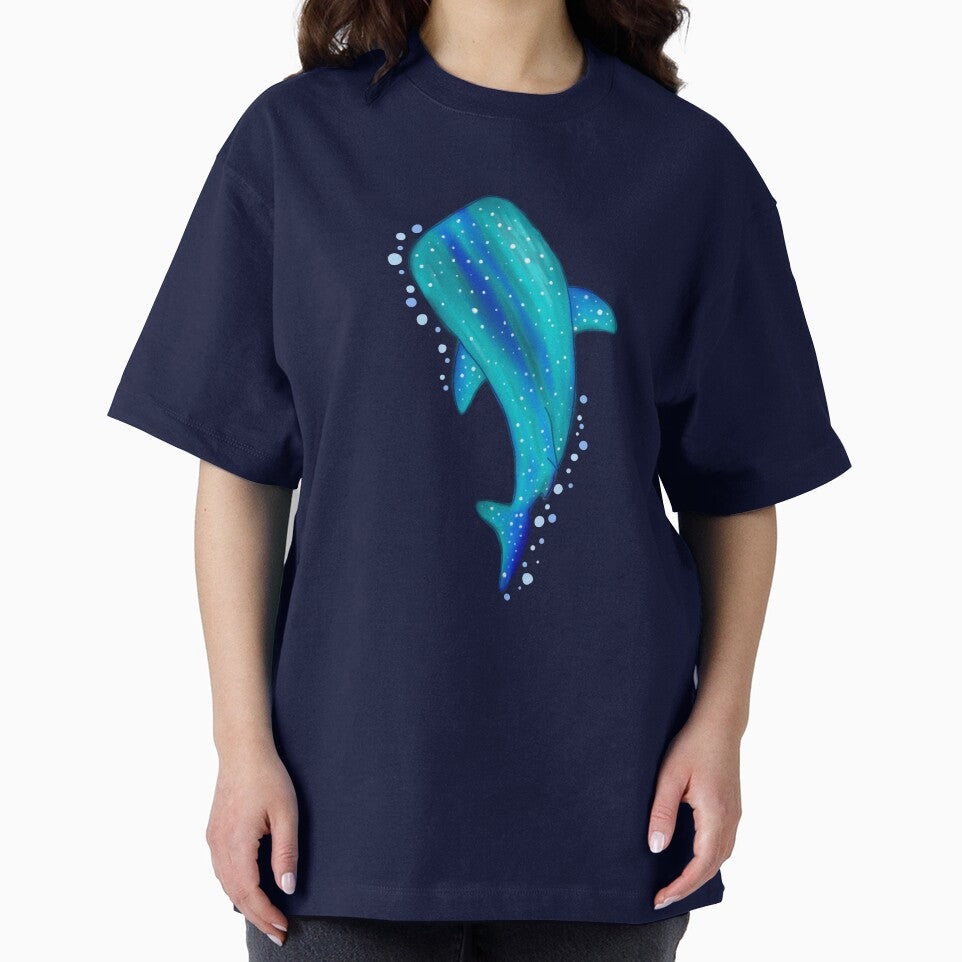 Whale Shark Blue Simple Sea Ocean Lover Art T shirt Sticker Gift Surfer Beach Mermaid by Marinaaa010