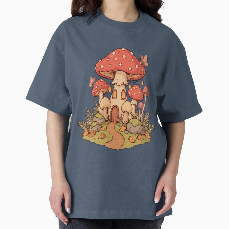 Cottagecore Mushroom Fairy T-Shirt — Magical Mushroom Tee Cottagecore Gift by RizRay