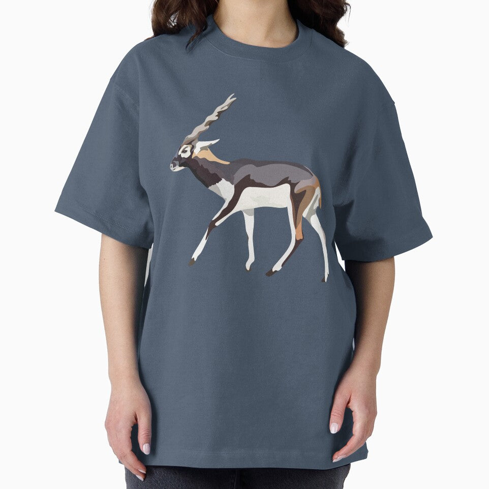 B is for Blackbuck, Blackbuck – Graceful Antelope of India Wildlife Illustration by PrettylittlepastelUk