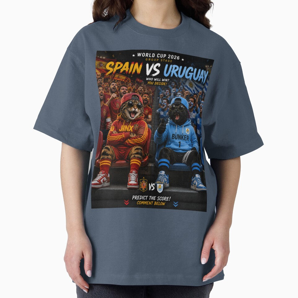 Spain  vs Uruguay Cat Soccer Match by nexargraphics