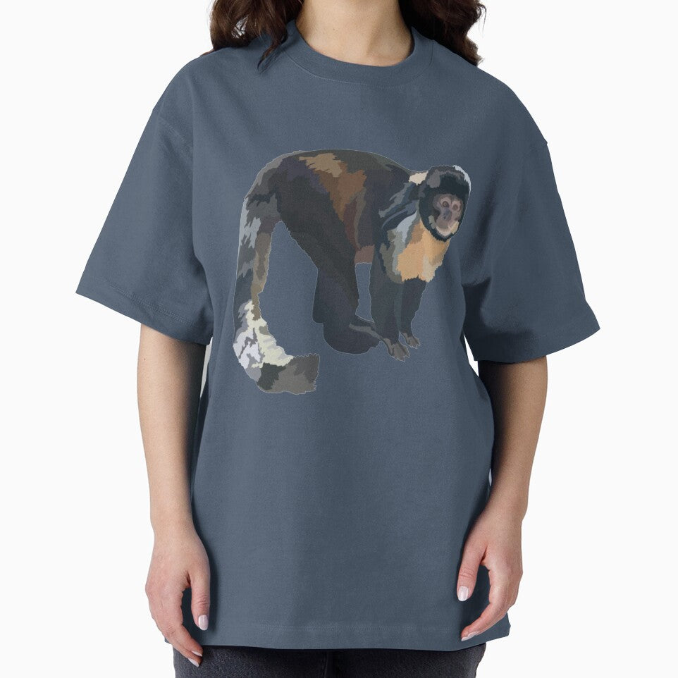 C is for Capuchin,Capuchin Monkey Artwork – Intelligent Primate Illustration and Wildlife Design by PrettylittlepastelUk