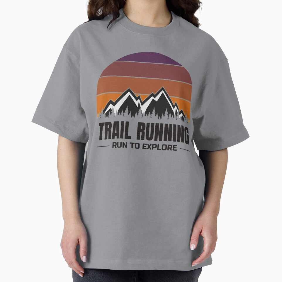 Trail Running - Run To Explore - Retro Sunset Ultra Trail Runner by grinta2021