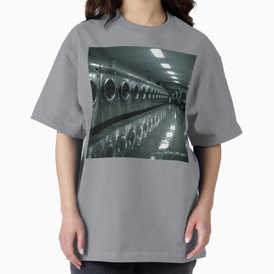 AFTER LAST LOAD — Liminal Laundromat Night Graphic Tee by POD DYNASTY | Original Print On Demand T-Shirt Graphics