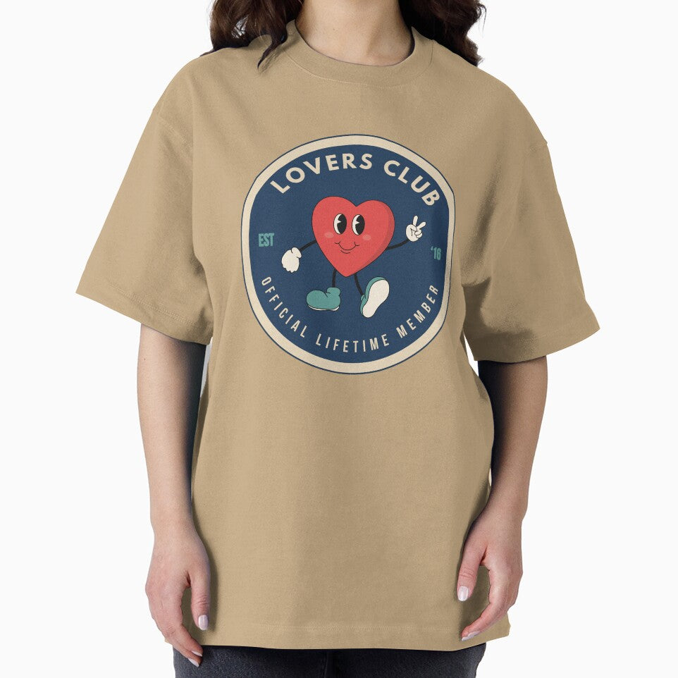 Lovers Club Retro Badge Fan Design by smeraldosecrets