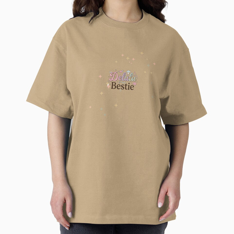 Delulu Bestie Trendy Aesthetic Typo by Lirendesigns