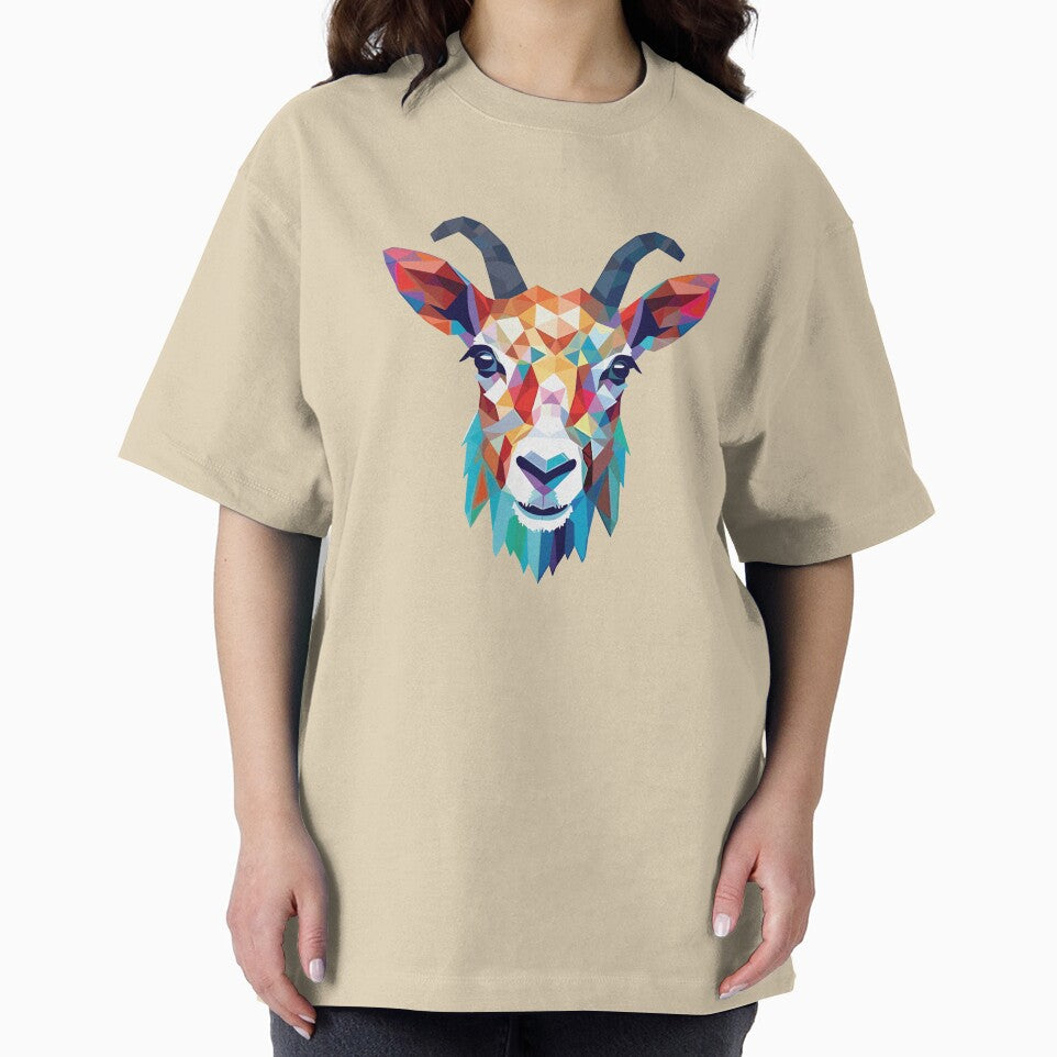 Goat Colorful Watercolor Animal Illustration by TeeHome