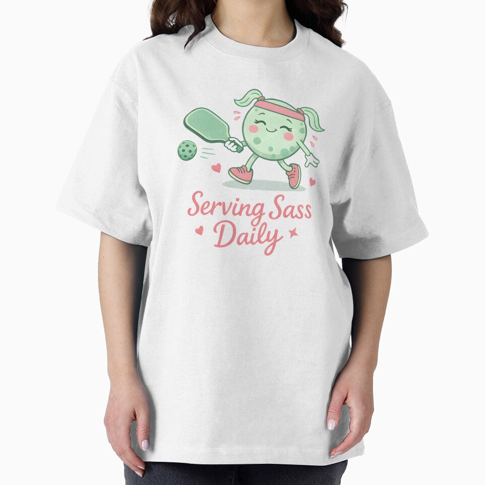 Pastel Pickleball Player Serving Sass by HowToCanadian