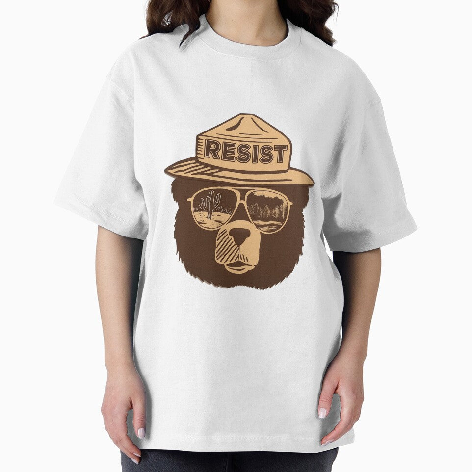 Protect our national parks - smokey the bear Resist, Reclaim, Restore Public Lands by SkeletonsDanger