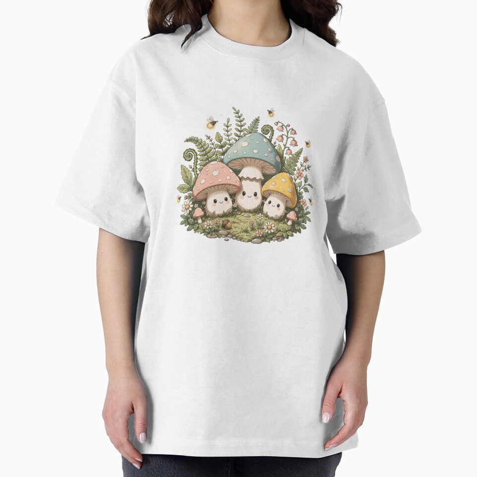 Cute Cottagecore Mushroom Forest Friends by Yuliik
