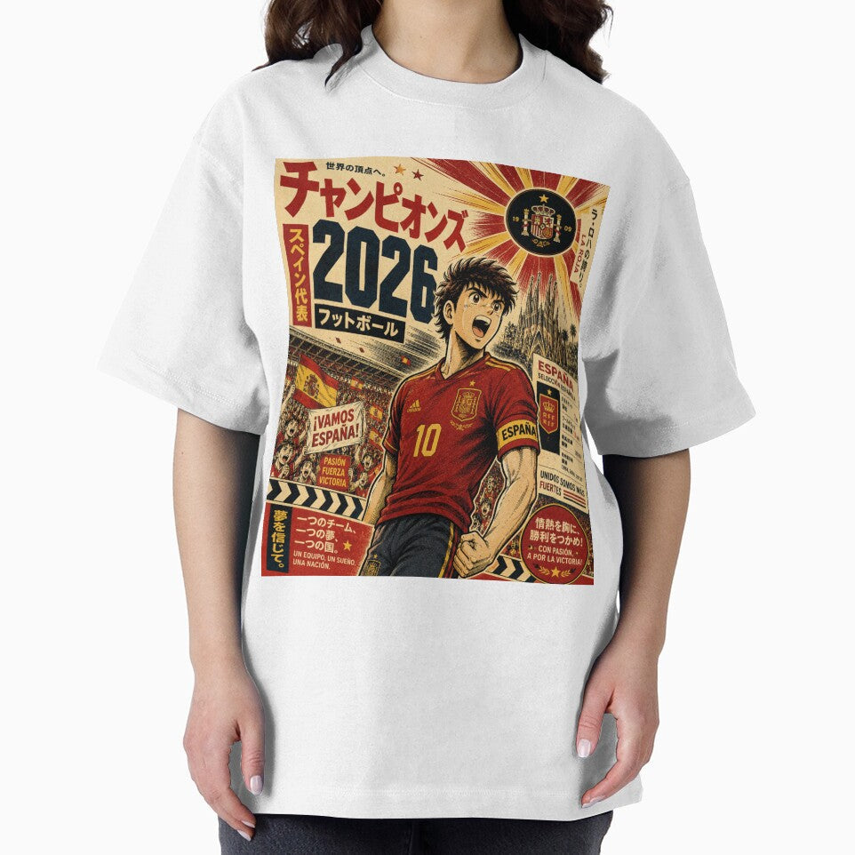 Champions 2026 Football Manga Vintage Soccer Poster T-Shirt by zumerdiego