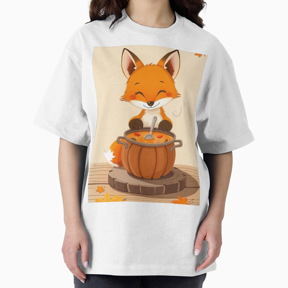 Cute Autumn Fox Graphic Tee | Cozy Woodland Fall Shirt by ArmaanArts